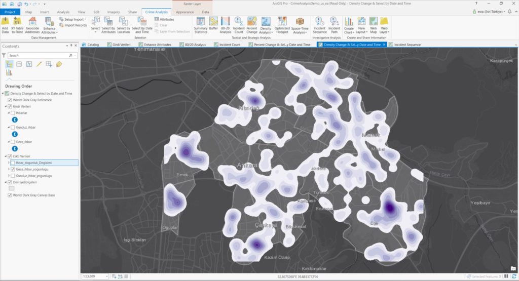 ArcGIS Pro Ile Suç Analizi (Crime Analysis Toolbar) « Esri Türkiye Blog'u