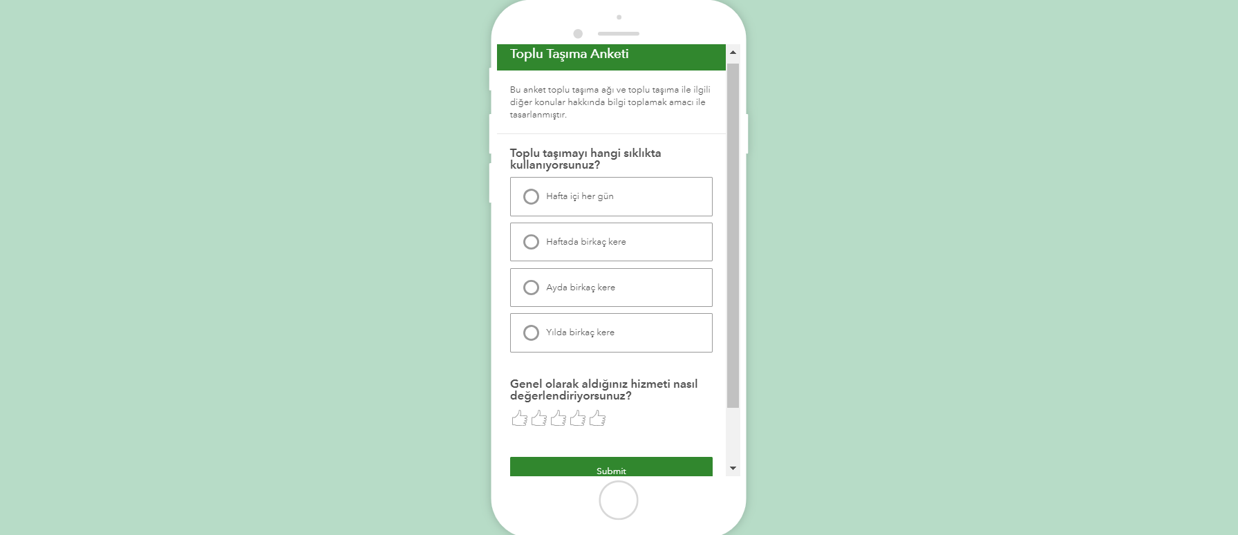 5 Dakikada Survey123 for ArcGIS!