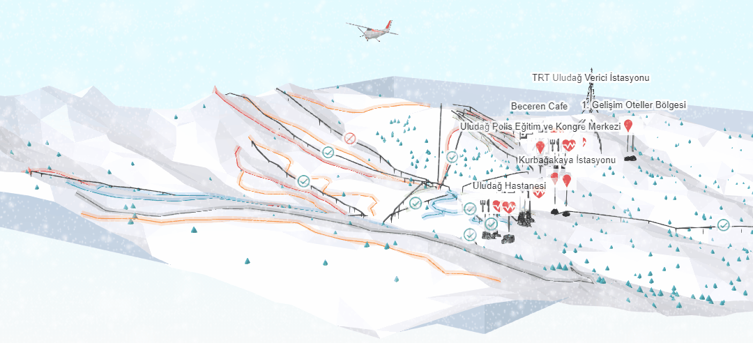 Uludağ Kayak Bölgesi 3D Haritası Oluşturma